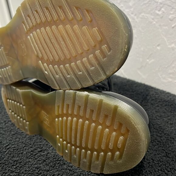 🔥 DR MARTENS Doc Martens Black Patent Leather Combat Boots Women Sz 5 - PERFECT - Picture 12 of 12